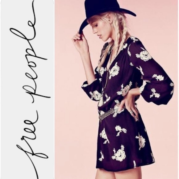 Free People Emma Embroidered Mini Dress - Picture 1 of 9